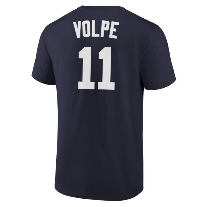 Anthony Volpe T-Shirt New York Yankees Player Name and Number Soft Jersey Tee