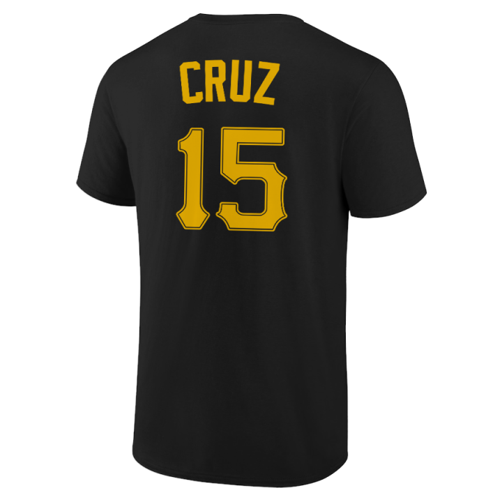 Oneil Cruz T-Shirt Pittsburgh Pirates Player Name and Number Soft Jersey Tee