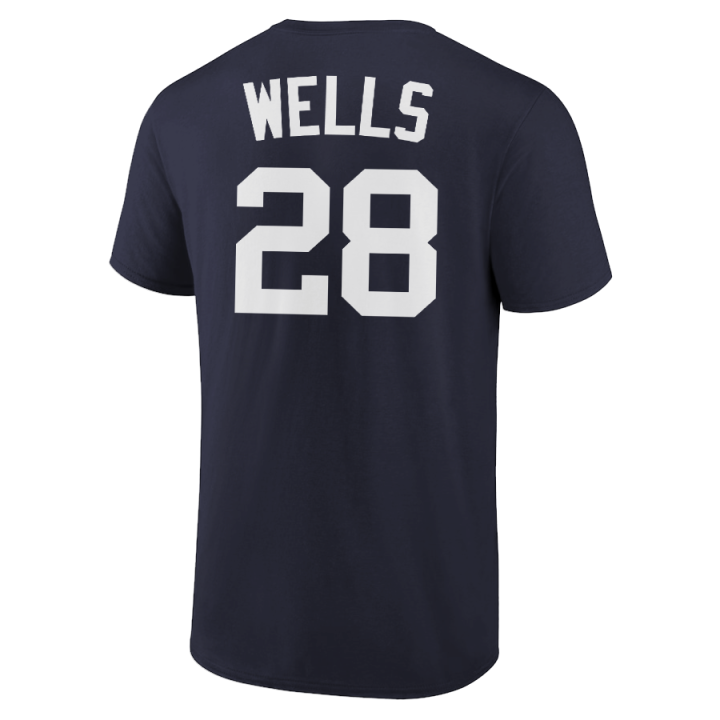 Austin Wells T-Shirt New York Yankees Player Name and Number Soft Jersey Tee