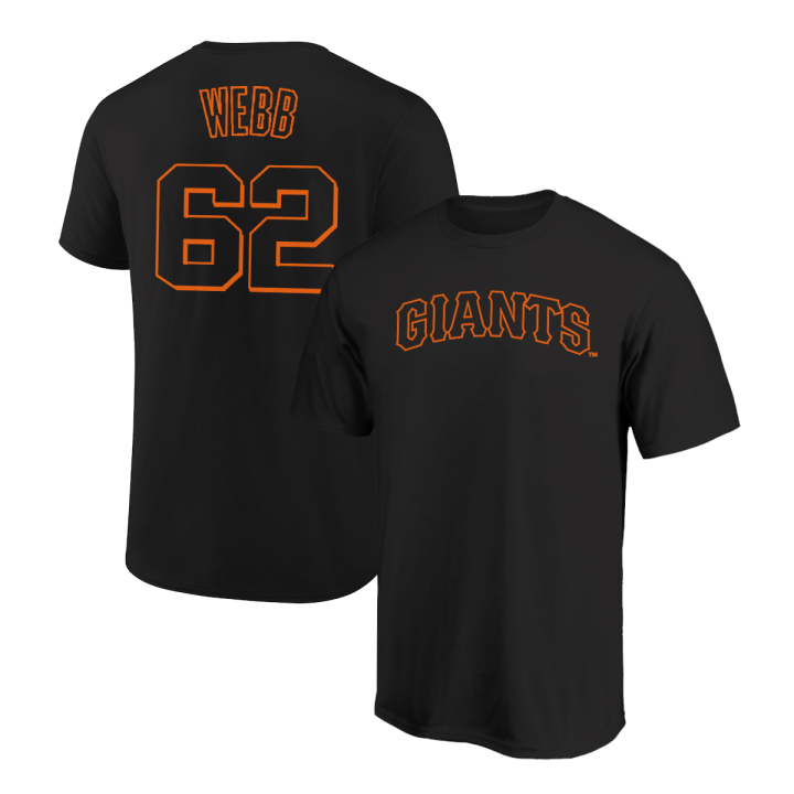 Logan Webb T-Shirt San Francisco Giants Player Name and Number Soft Jersey Tee