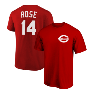 Pete Rose T-Shirt Cincinnati Reds Player Name and Number Soft Jersey Tee
