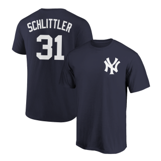 Cam Schlittler T-Shirt New York Yankees Player Name and Number Soft Jersey Tee