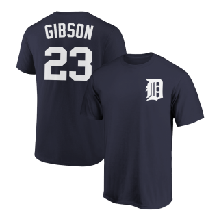 Kirk Gibson T-Shirt Detroit Tigers Player Name and Number Soft Jersey Tee