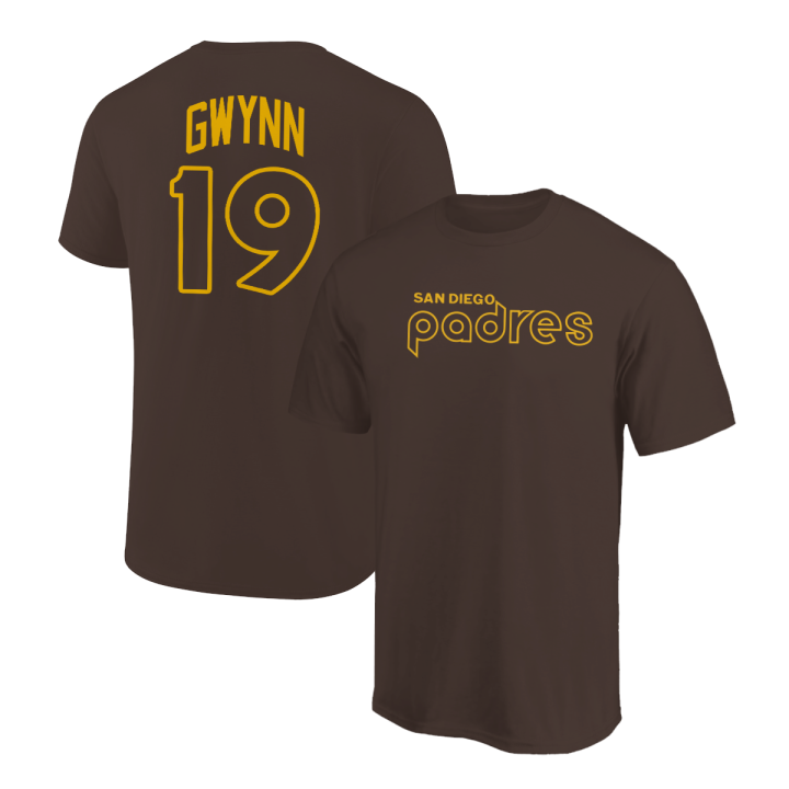 Tony Gwynn T-Shirt San Diego Padres Player Name and Number Soft Jersey Tee