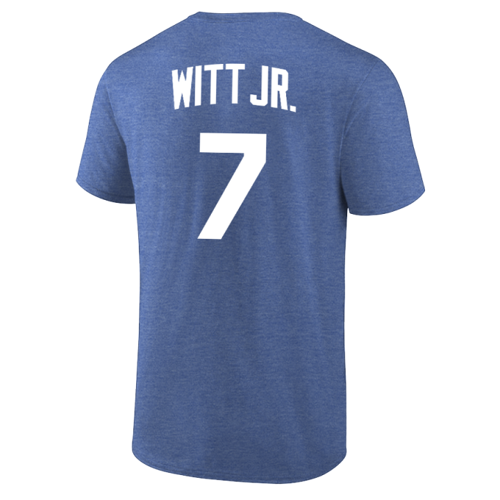 Bobby Witt Jr. T-Shirt Kansas City Royals Player Name and Number Soft Jersey Tee