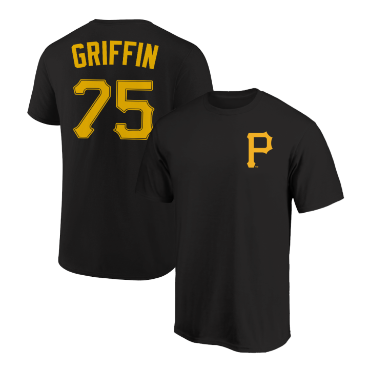Konnor Griffin T-Shirt Pittsburgh Pirates Player Name and Number Soft Jersey Tee