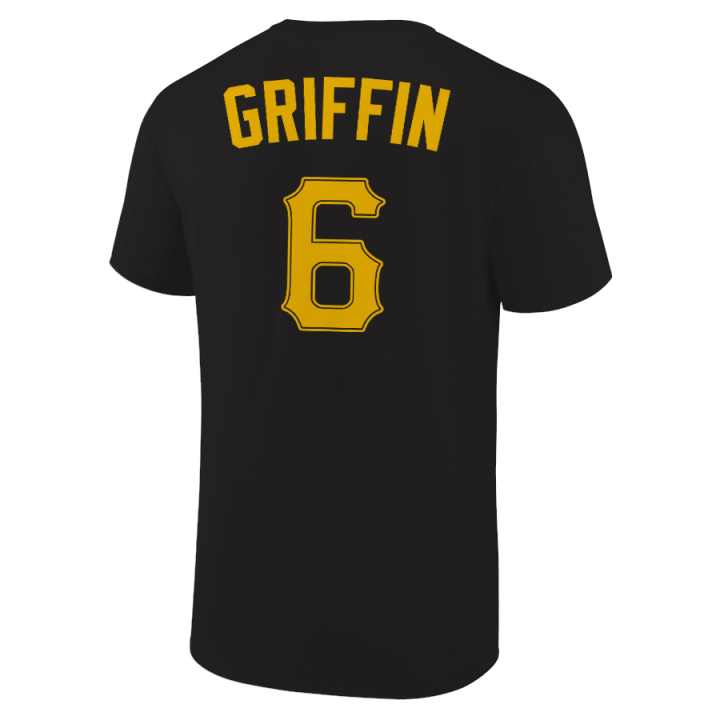 Konnor Griffin T-Shirt Pittsburgh Pirates Player Name and Number Soft Jersey Tee