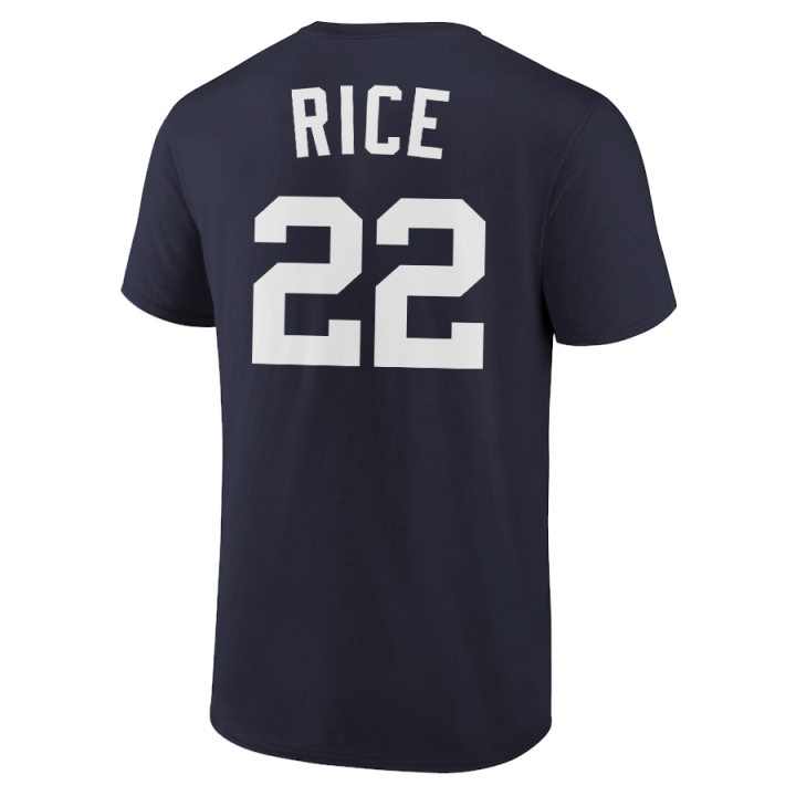 Ben Rice T-Shirt New York Yankees Player Name and Number Soft Jersey Tee