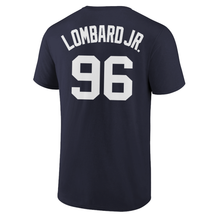 George Lombard Jr T-Shirt New York Yankees Player Name and Number Soft Jersey Tee
