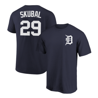 Tarik Skubal T-Shirt Detroit Tigers Player Name and Number Soft Jersey Tee